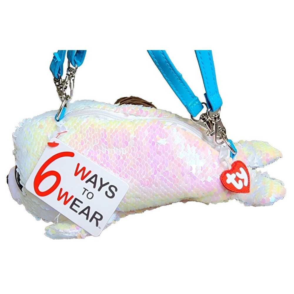 TY fashion Flippy Sequin Purse-ICY the Seal-6 Ways To Wear New Girls